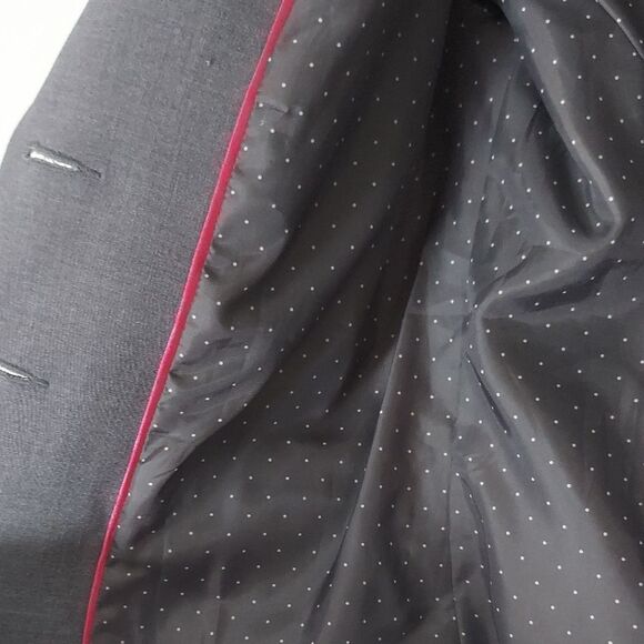 H&M Gray Blazer Classic Tailored Suit Jacket - Picture 10 of 10